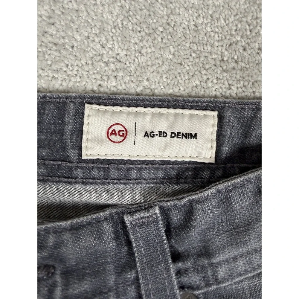 Adriano Goldschmied‎ Everett Jeans Mens 30x33 Slim Straight Gray AG-ed Faded